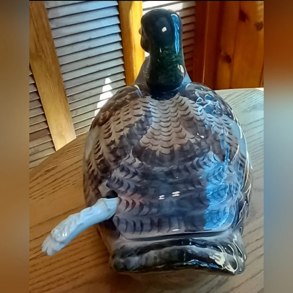 Italian Duck Tureen With Laddle 14